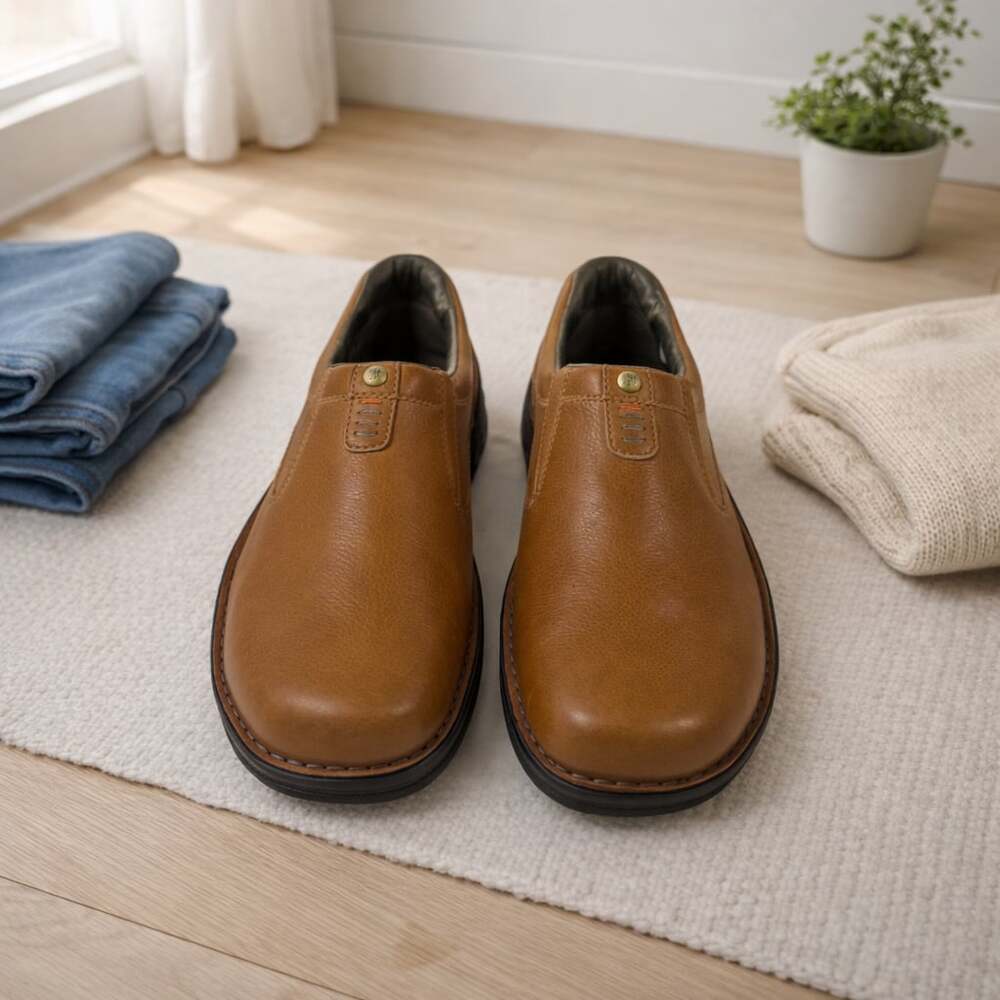 Merrell World Legend 2 Moc Brown Leather Slip On Shoes Men’s Size 10